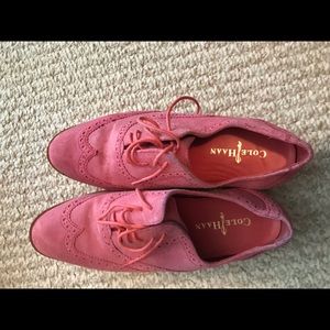 Cole haan pink oxfords shoes size 8